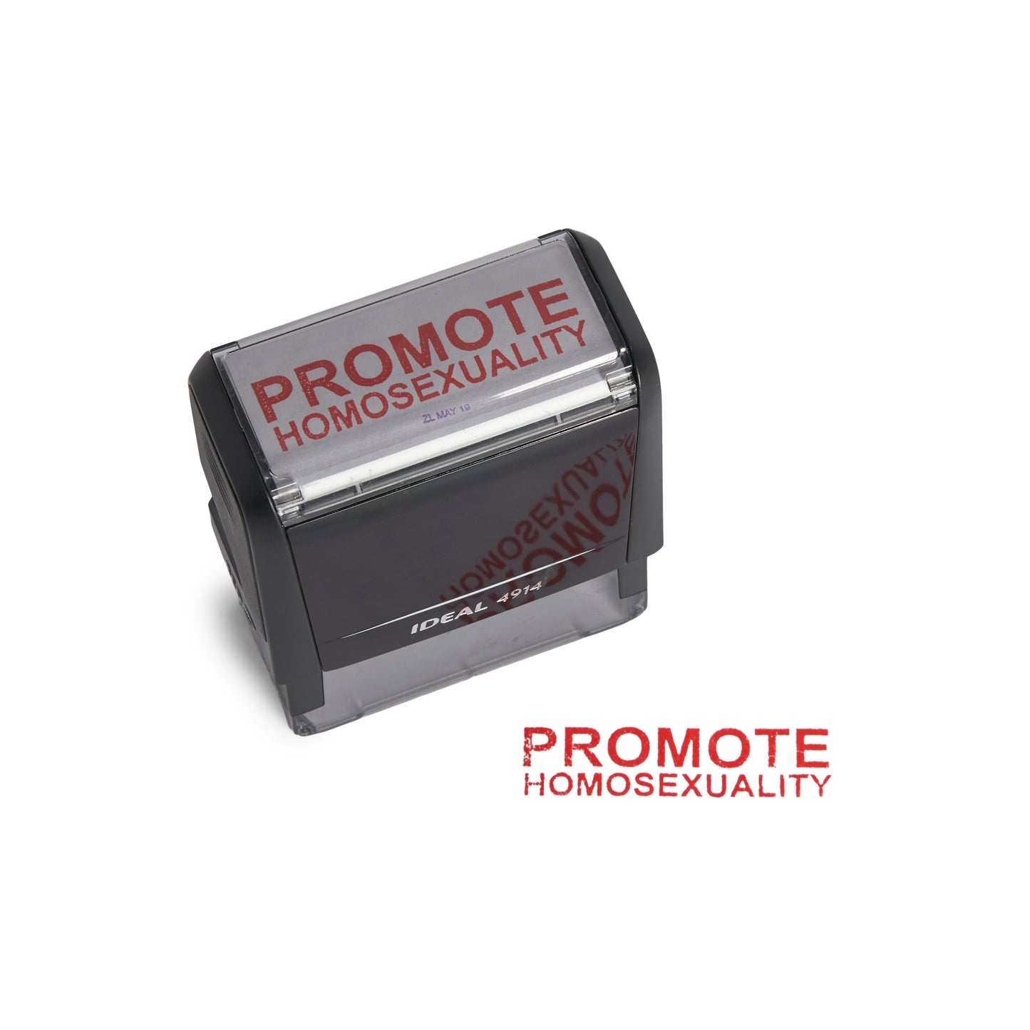 PROMOTE HOMOSEXUALITY STAMP
