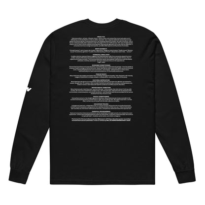 WHAT EXACTLY IS HETEROSEXUALITY LONG SLEEVE IN BLACK/WHITE
